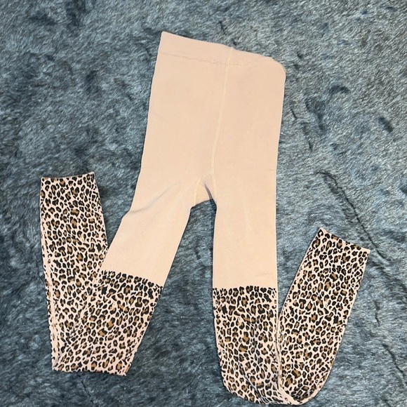 Fashion fleece lined leopard print leggings Sz M - Picture 3 of 12